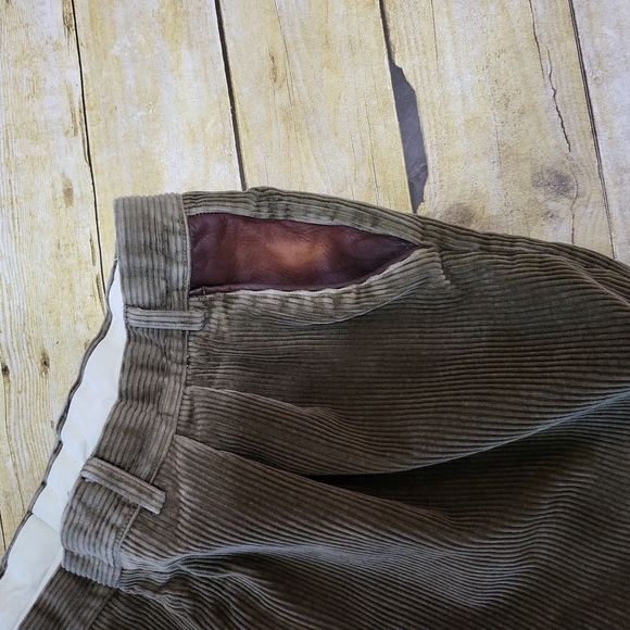 Vntg Orvis corduroy pants with leather pockets - Picture 4 of 6